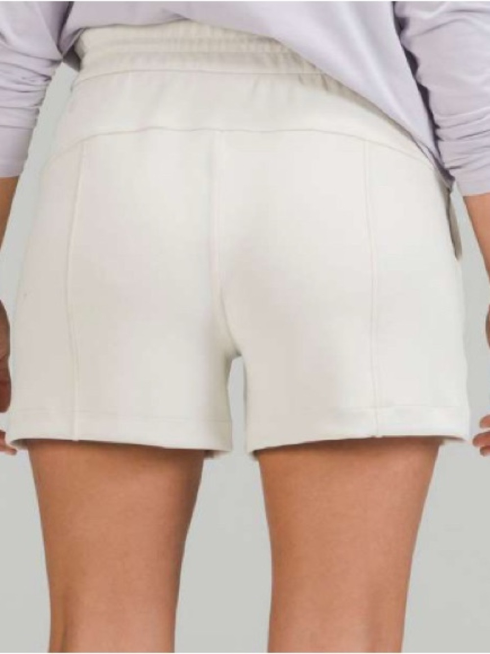 NWT Lululemon Softstreme High-Rise Short 4" White Opal size 4 - Picture 2 of 3